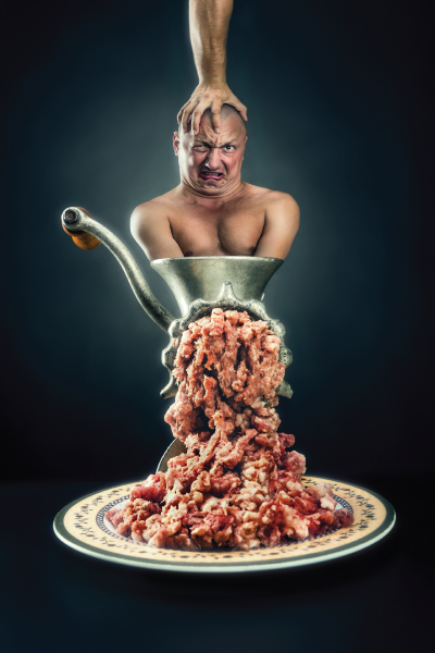 Participants in the “special event” got in touch with their zombie side by discovering what it would be like to chow down on human flavored burgers.